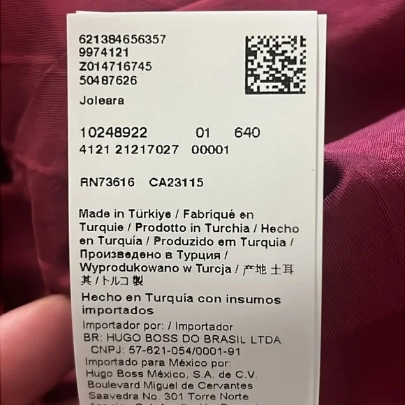 BOSS Hugo Boss “Joleara” Virgin Wool Blend Cropped Tuxedo Jacket - Picture 15 of 16